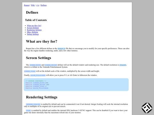 v1x/Defines screenshot