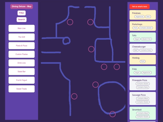 Webpages/Map screenshot