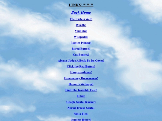 Links screenshot
