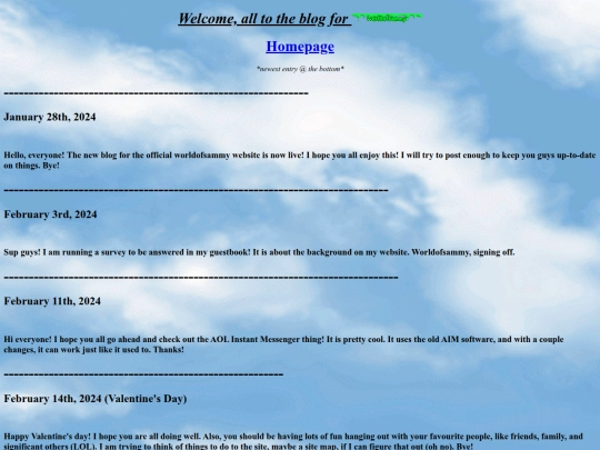 blog screenshot