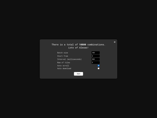 alexa_combinations screenshot