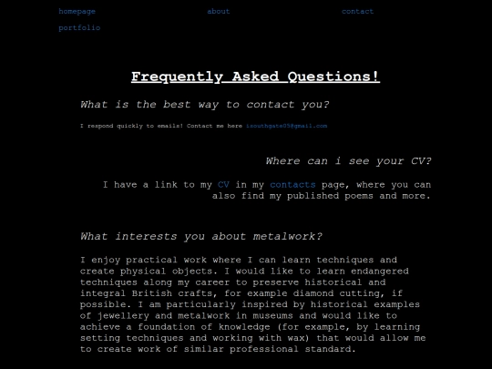faq screenshot