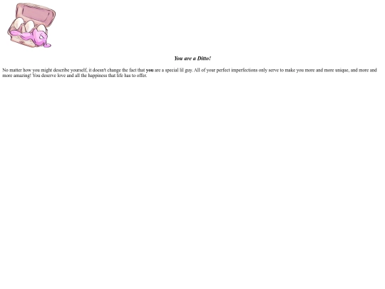quiz-results/ditto screenshot