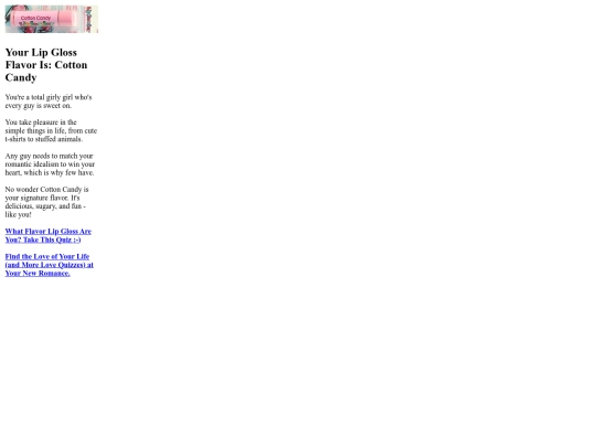 quiz-results/lipgloss screenshot