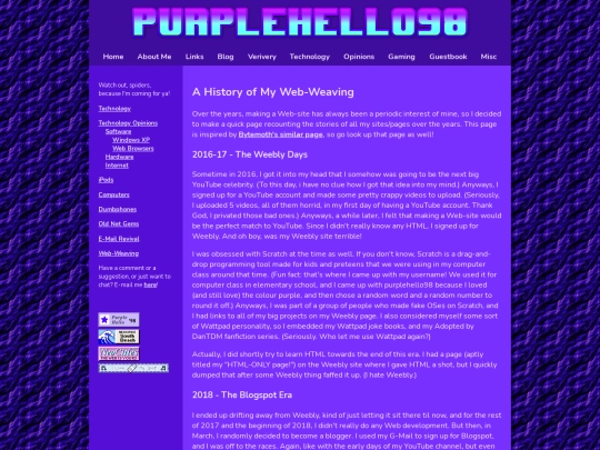 web-weaving/new screenshot