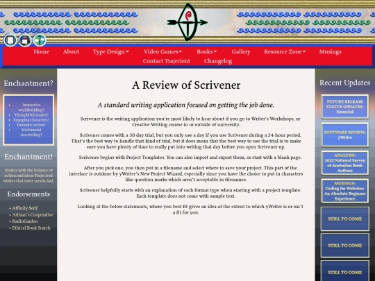 Resource Zone/Scrivener_Review screenshot