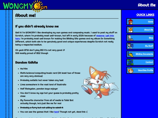 aboutme screenshot