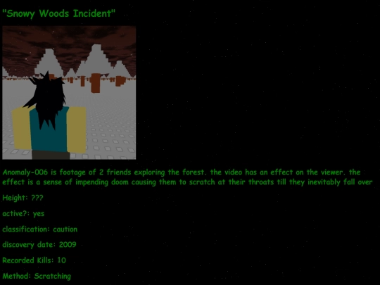 SnowyWoodsIncident screenshot