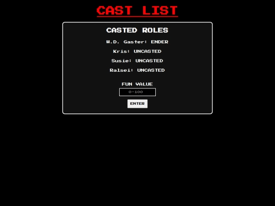 castlist screenshot