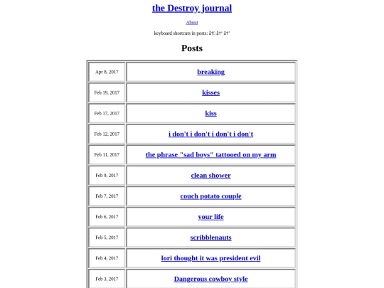 index screenshot