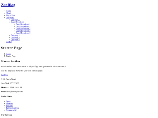 starter-page screenshot