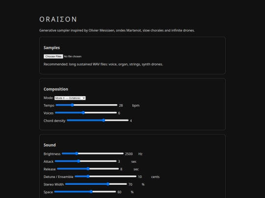 oraison screenshot