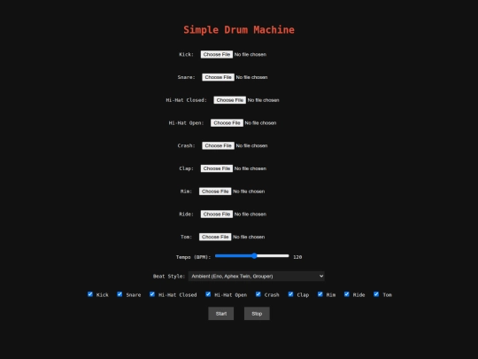 random/drummachine-simplified screenshot
