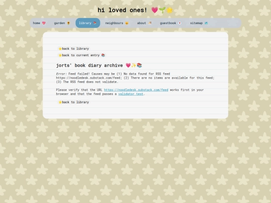 library/bookdiaryarchive screenshot