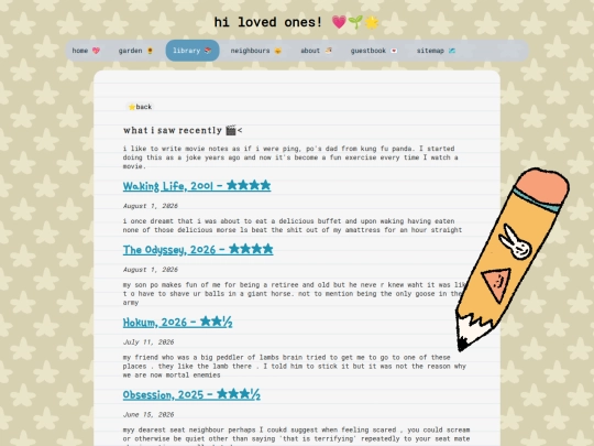 library/filmdiary screenshot