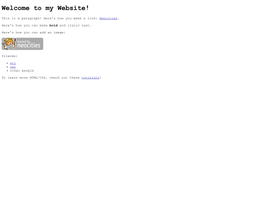 links screenshot
