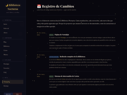 changelog screenshot