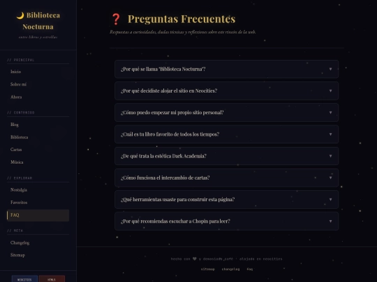 faq screenshot