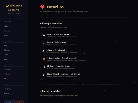 favorites screenshot