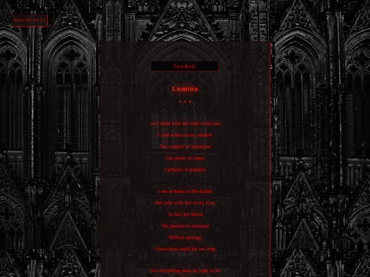 Poetry/Lumina screenshot