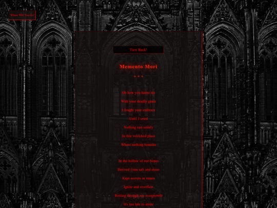 Poetry/Memento_Mori screenshot