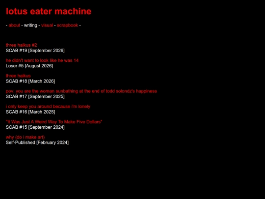 writing screenshot