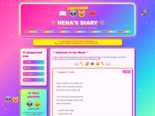 diary screenshot