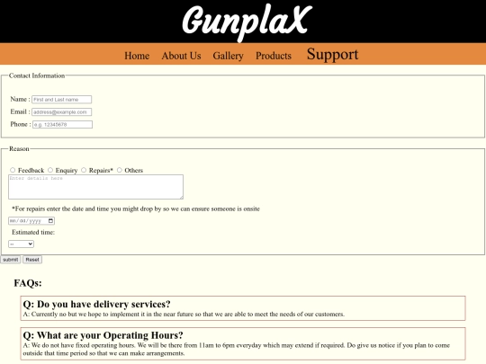 form screenshot