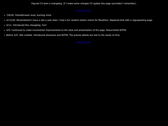 changelog screenshot