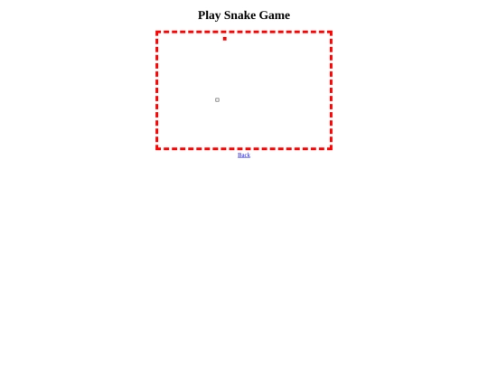 snakegame screenshot
