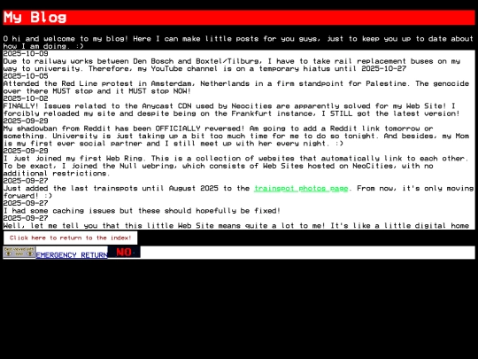 aboutme/blog screenshot