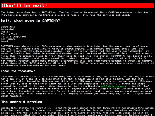 opinions/beevil screenshot