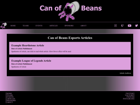 articles screenshot