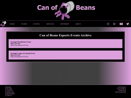 eventarchive screenshot