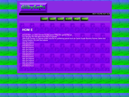 gilbysofts/homepageunreleased screenshot