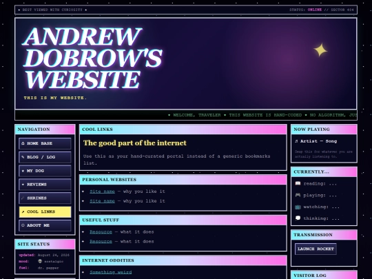 links screenshot