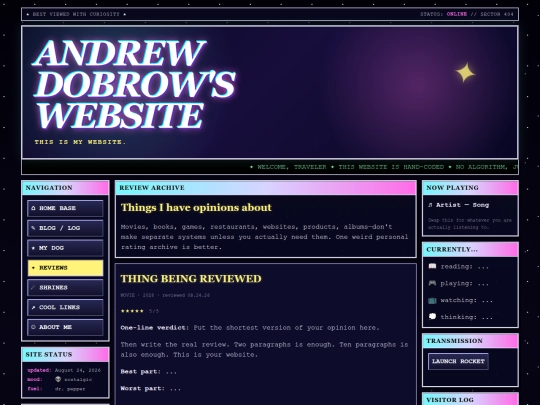 reviews screenshot