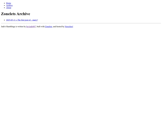 blog/archive screenshot