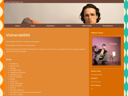 Albums/Vulnerabilite screenshot