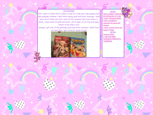 blog/bookstore screenshot
