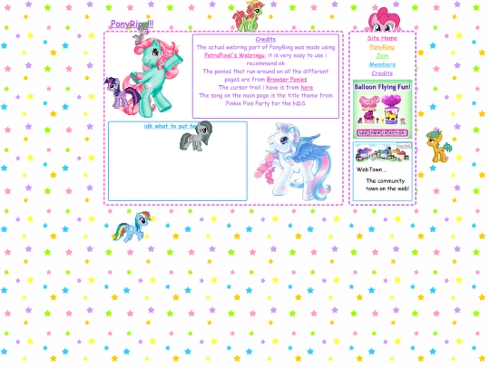ponyring/credits screenshot