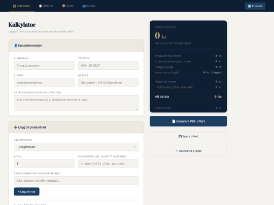 kalkyl screenshot