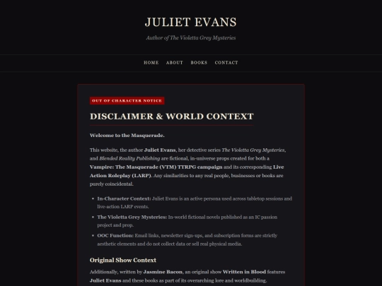disclaimer screenshot