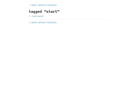 tags/start screenshot