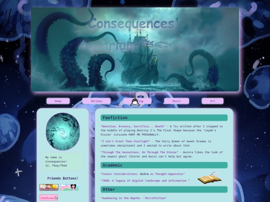writing screenshot