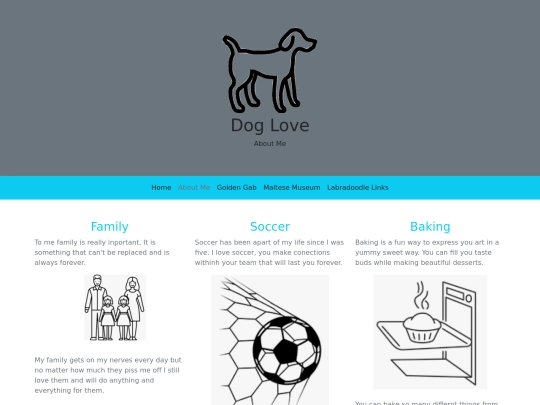 Bootstrap Pages/DogLoveAbout screenshot