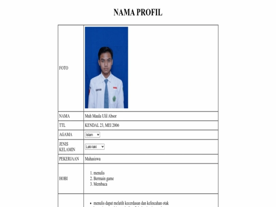 index screenshot