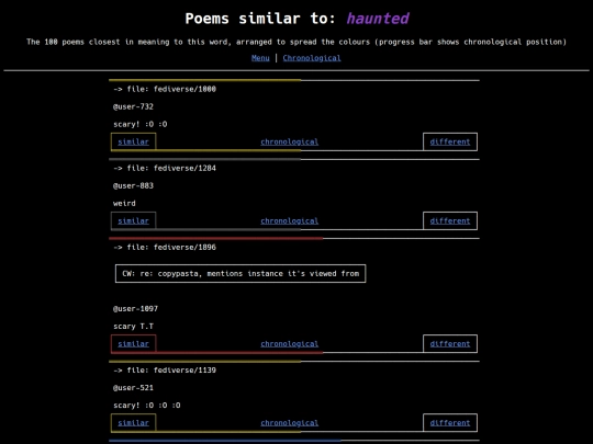 similar-different/wordcloud/haunted screenshot