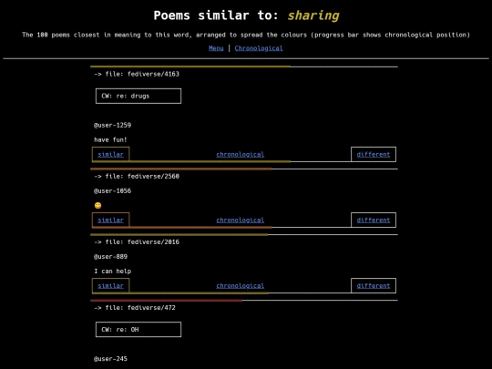 similar-different/wordcloud/sharing screenshot