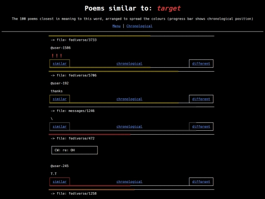 similar-different/wordcloud/target screenshot